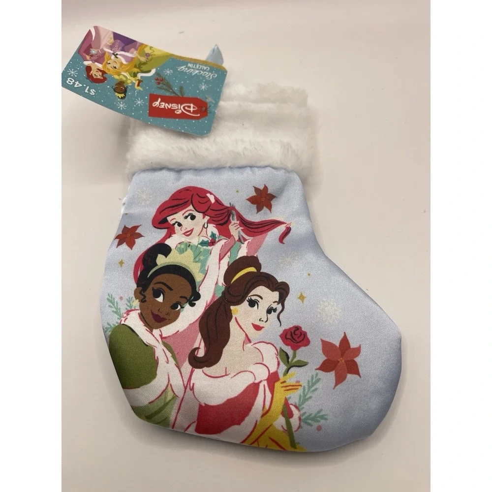 Disney Princess‎ Belle, Ariel & Tiana Mini Satin Christmas 6.5